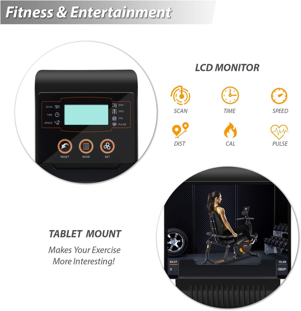 Recumbent Exercise Bike E855