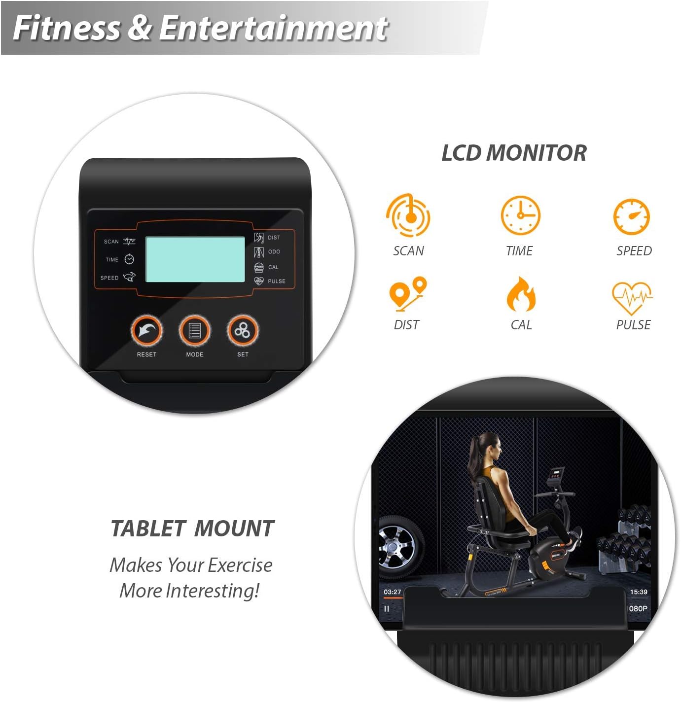 Recumbent Exercise Bike E855
