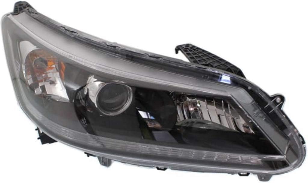 Headlight Assembly for Honda Accord Sedan 2013 2014 2015 Passenger Side Halogen K168