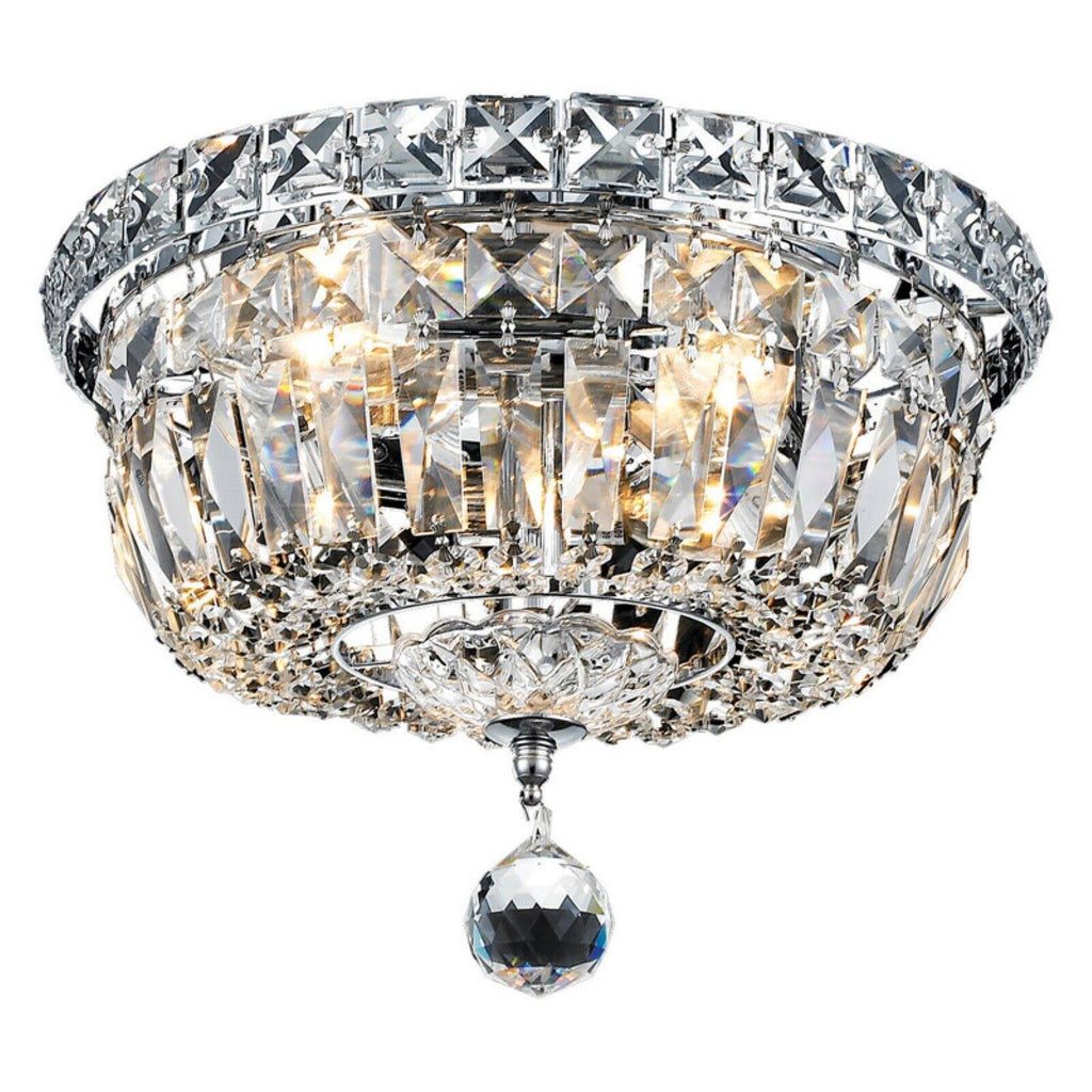 Chrome 8 Light Flush Mount Crystal H818267