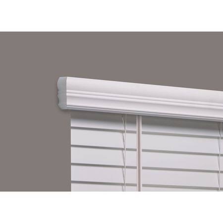 Cordless Faux Wood Blind, white, 23-1/2x22w x 5 Y65298
