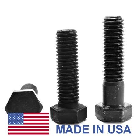 5/16 inch-18 x 5 inch Coarse Thread Grade 8 Hex Cap Screw Black Oxide Pk 50 Q5849