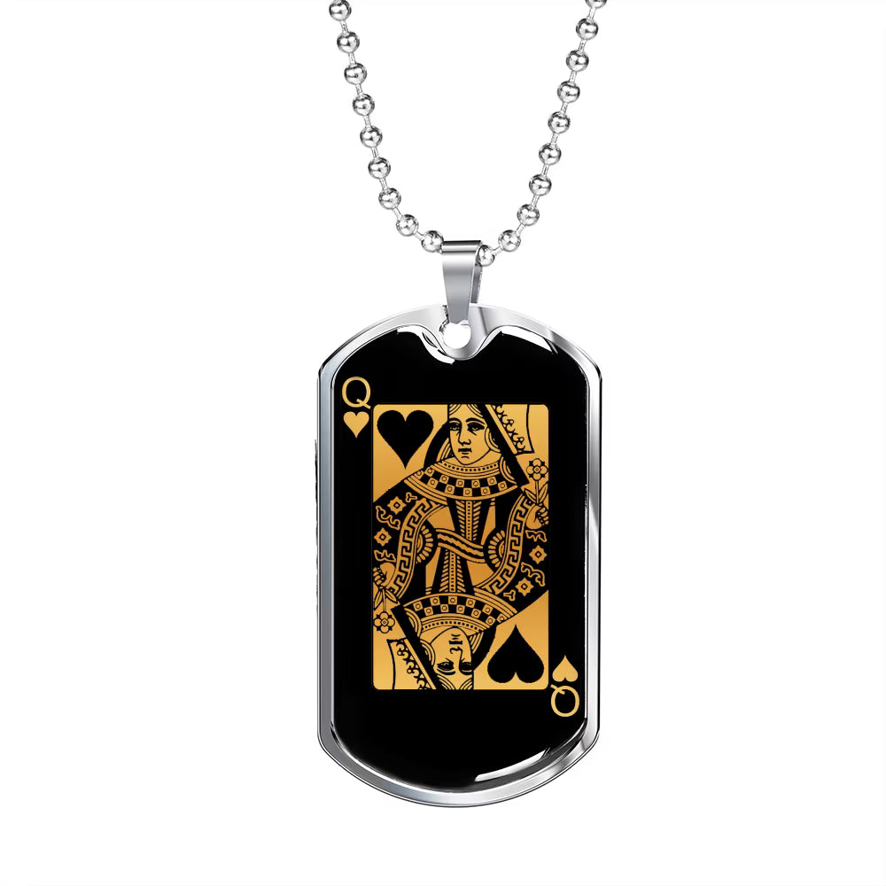 Gold Dog Tag Necklace T808