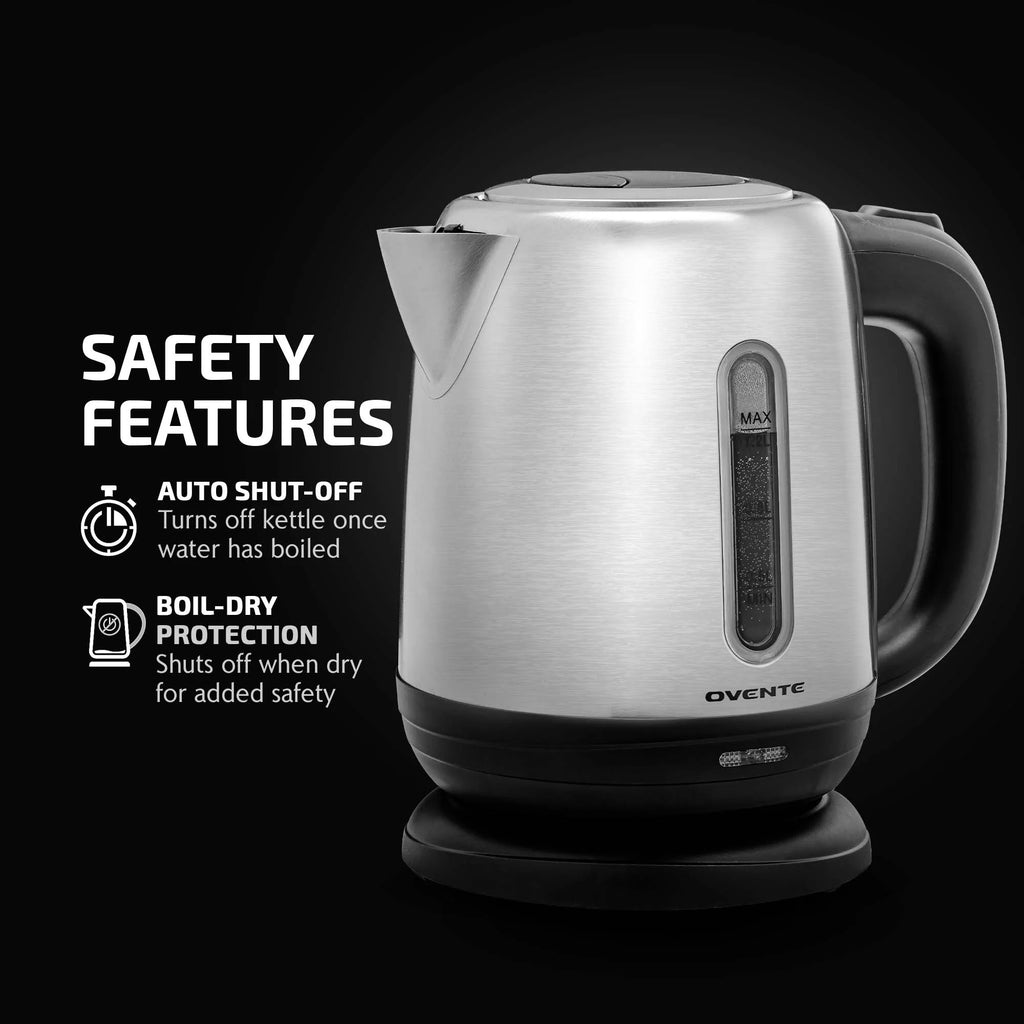 Stainless Steel Electric Kettle 1.2 Liter with Auto Shut-Off J638951
