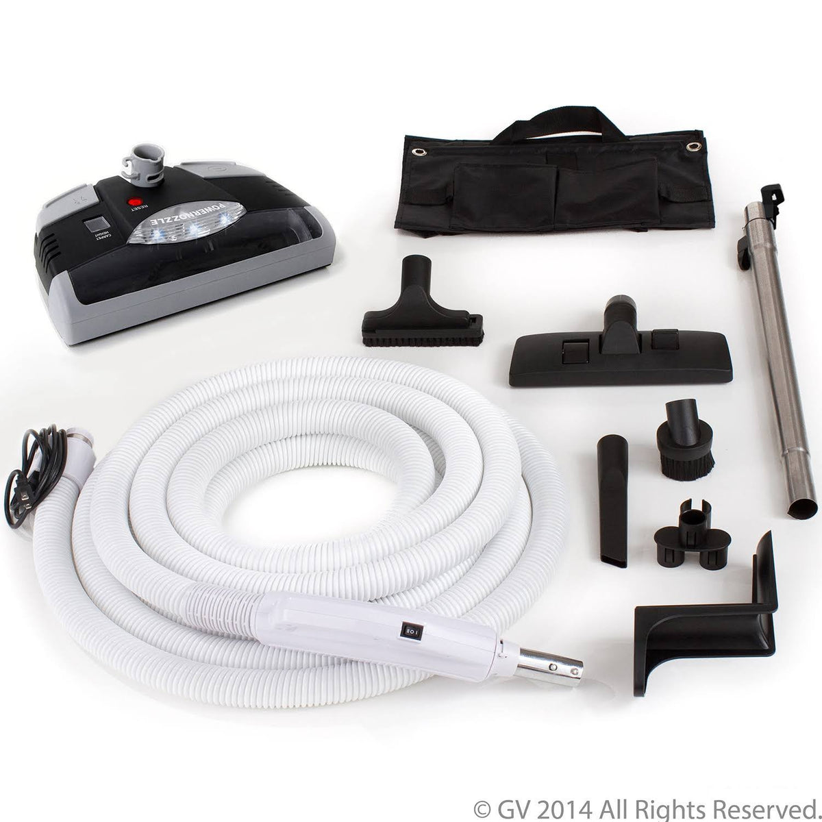 35-Foot Central Vacuum Kit with Power Head and Tools H587719