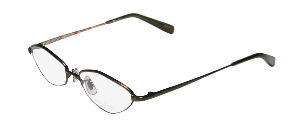 Matte Khaki Cat Eye Full-Rim Eyeglasses B4772