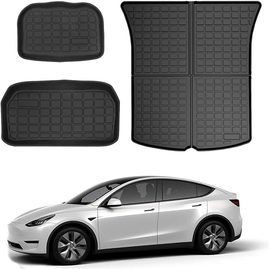 All Weather Rear Cargo Trunk Tray Floor Mat for Tesla Model Y 5-Seat G76423