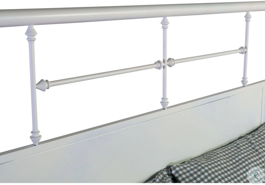 Snowdrop White Full Metal Bed W7798
