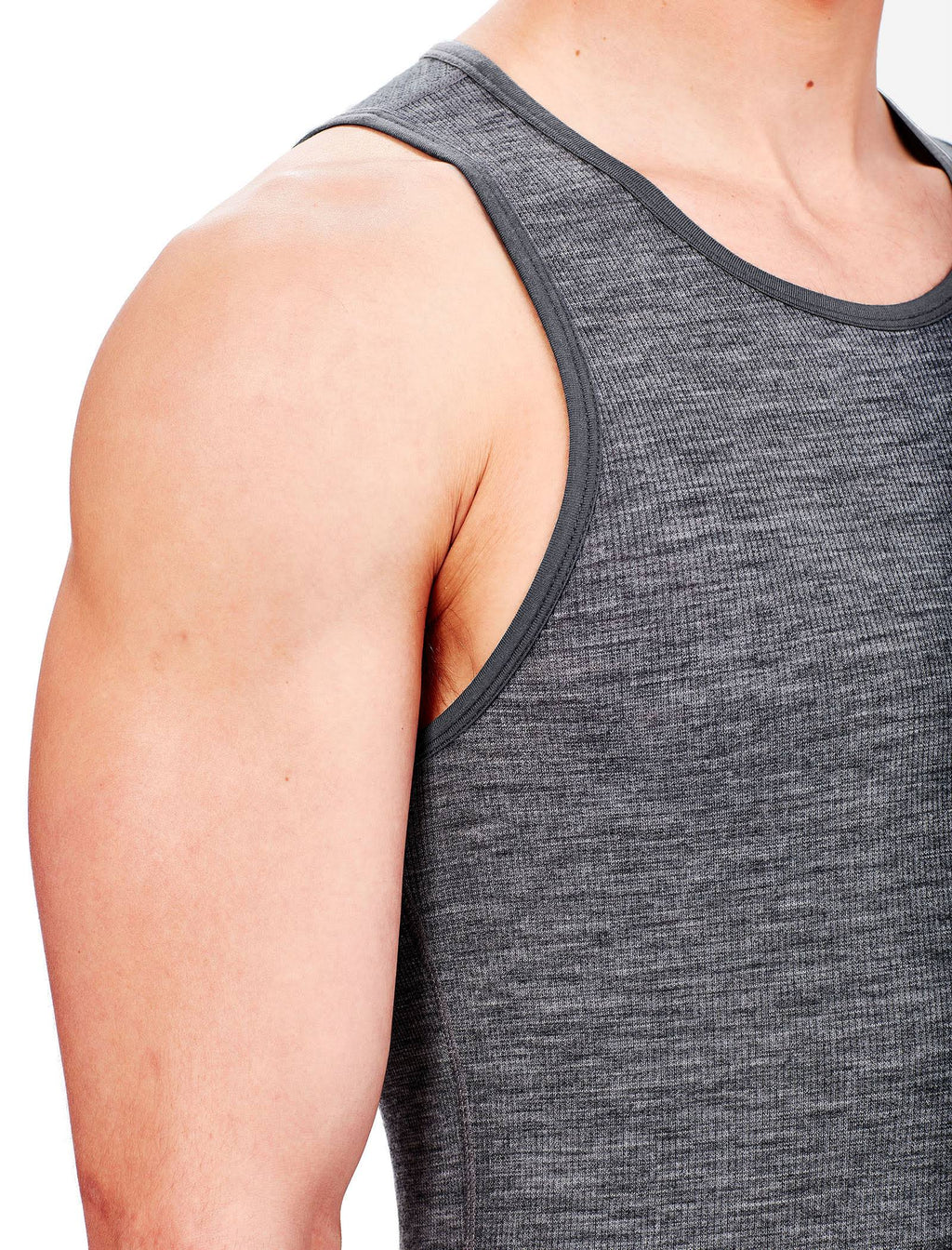 Men's Anatomica Rib Tank Gritstone Heather M408915