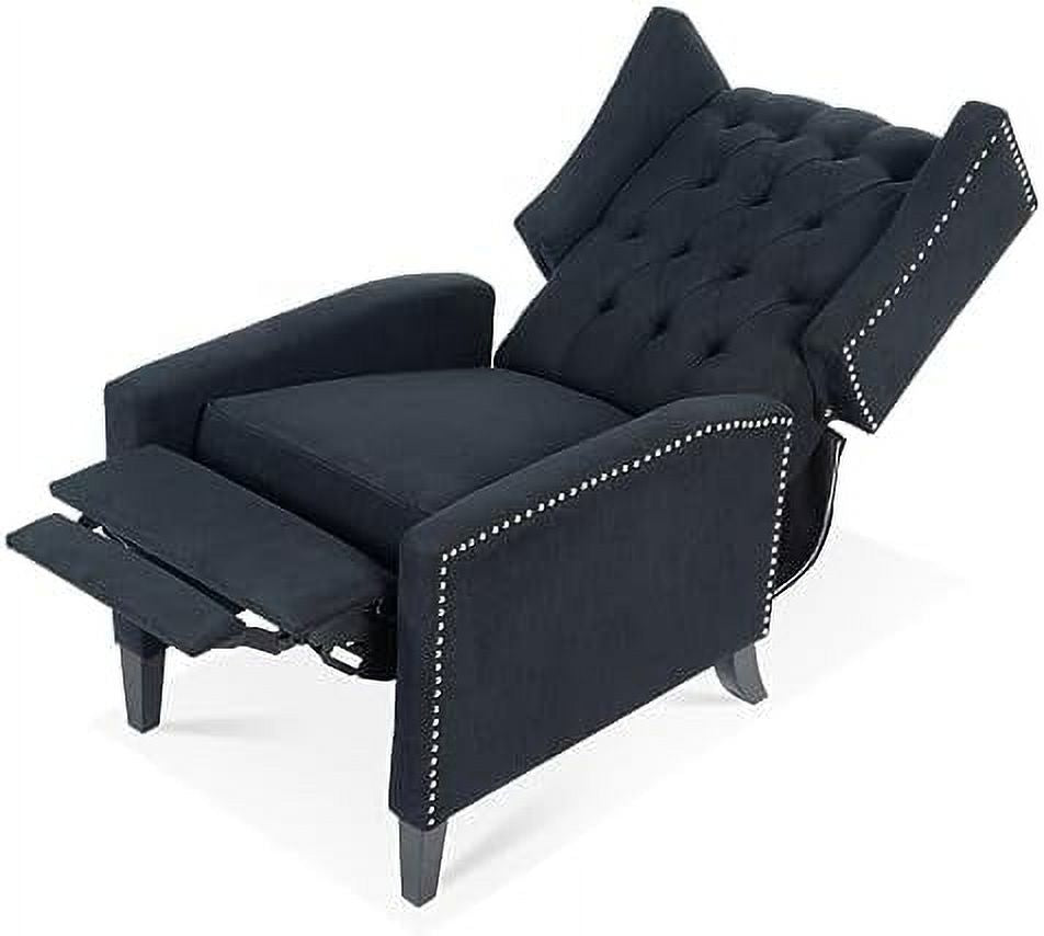 Gray Wingback Recliner Chair with Birch Legs D758773
