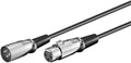 10M XLR (3-pin) Black Audio Cable W876