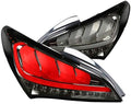 Smoke Lens Chrome Bezel Sequential Full LED Tail Light K701110
