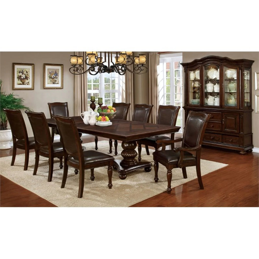 Brown Cherry Wood Arm Chair (Set of 2) H996110