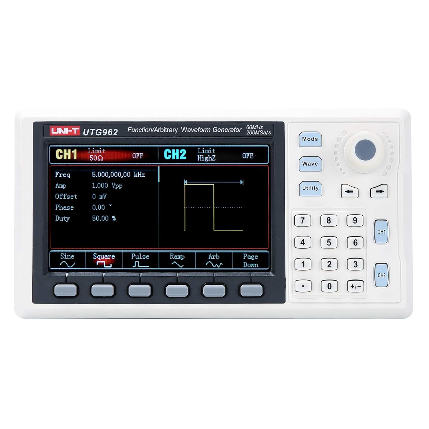 Function Generator Arbitrary Waveform 60 MHz Dual-Channel 200MSa/s 14 Bits Frequency Meter M379