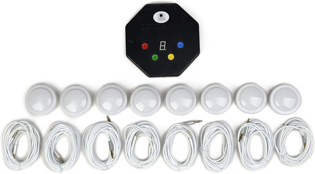 8-Player Game Buzzer System with LED Light Buttons Z538154