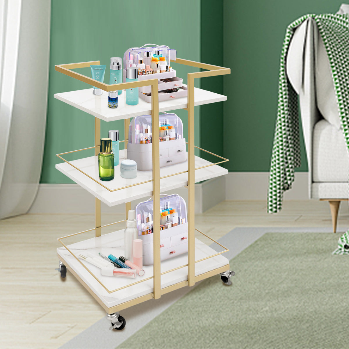 3 Layers Rolling Utility Cart B958