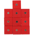 10pcs Wooden Magnetic Cubic Blocks Building Toy R4128