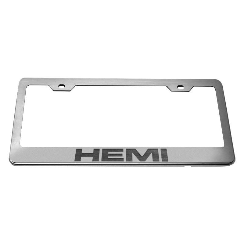 Brushed Black License Plate Frame B782678