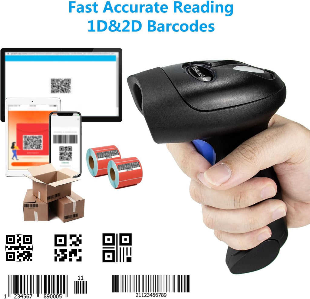 2D Wireless USB Barcode Scanner, Pack of 2 K1383
