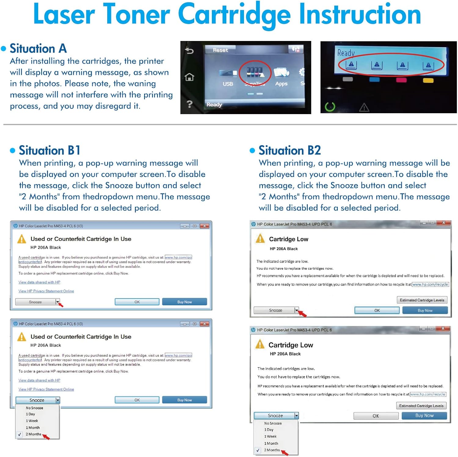 Compatible Toner Cartridge 4-Pack (Black Cyan Yellow Magenta) U8325