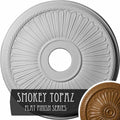 Hand-Painted Smokey Topaz Ceiling Medallion O86101