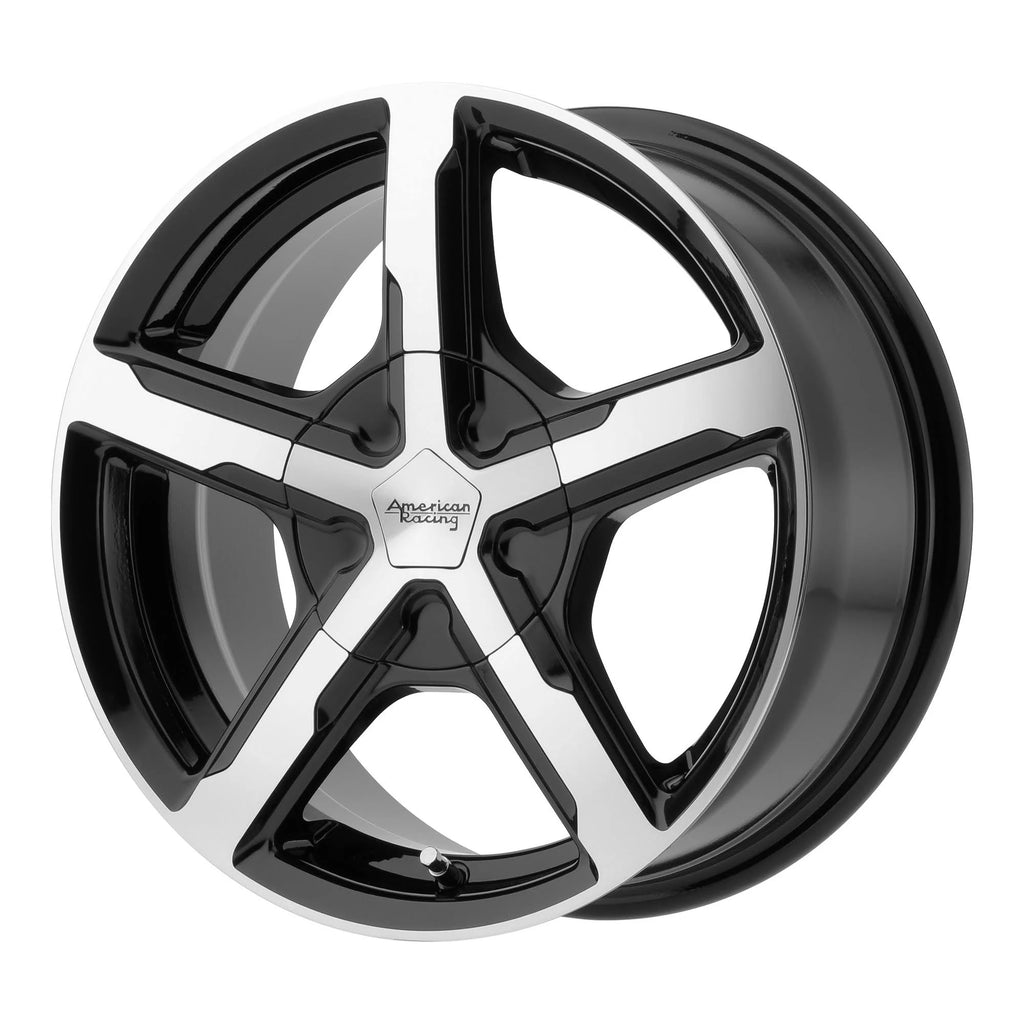 17x8 5x115 Black Wheels D401