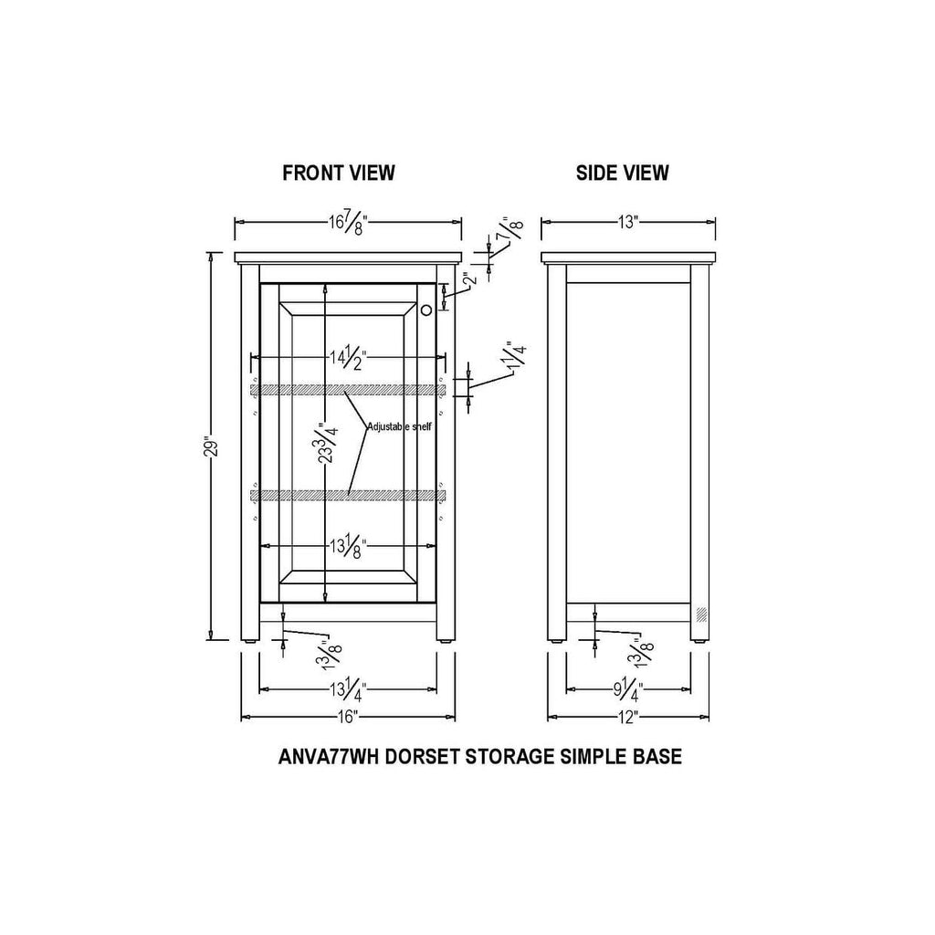 Bathroom Storage Tower with Open Upper Shelves and Lower Cabinet K27305