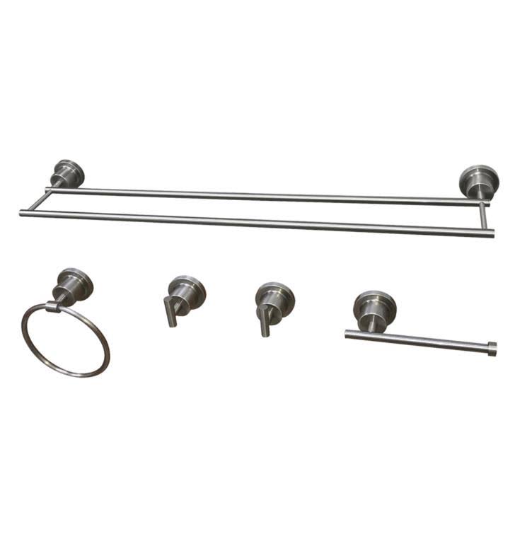 Polished Nickel 5 Piece Bathroom Accessory Set C13843