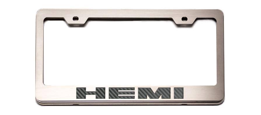Brushed Black License Plate Frame B782678