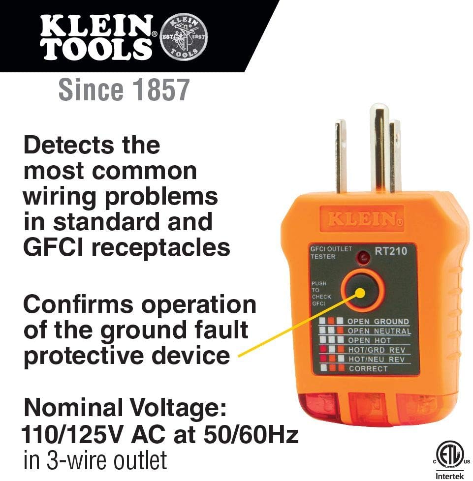 Non-Contact Voltage Tester Electrical Test Kit with Carrying Case and Batteries R747559