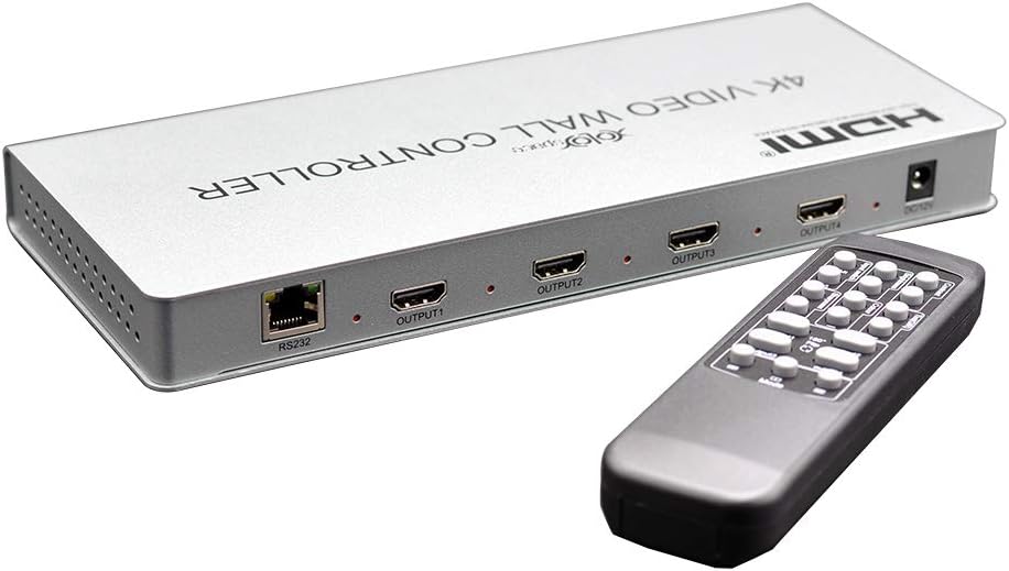 4X1 Quad Viewer 4K HDMI/DVI Video Wall Controller Processor Multiviewer K493455
