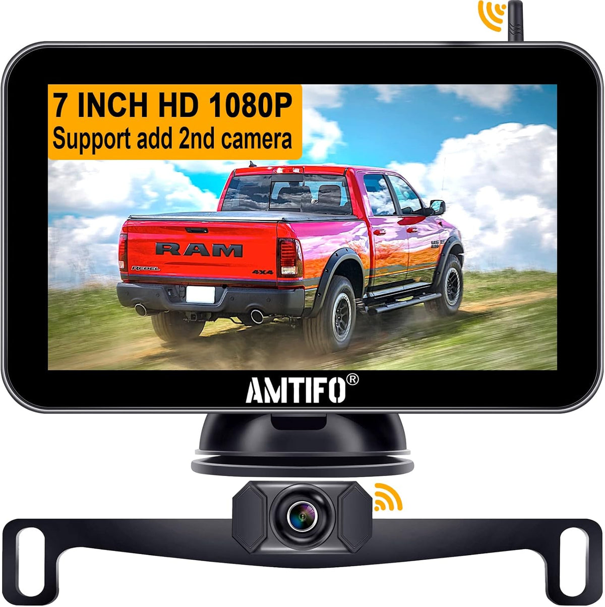 Wireless Backup Camera Kit with 7 Inch Monitor Y1626