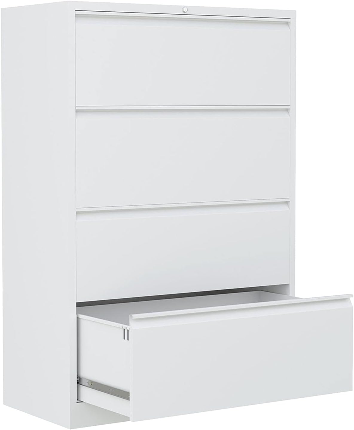 4 Drawer Metal Lateral File Cabinet with Lock P63090