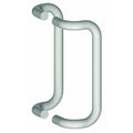 Satin Brass Round Push and Pull Set N593