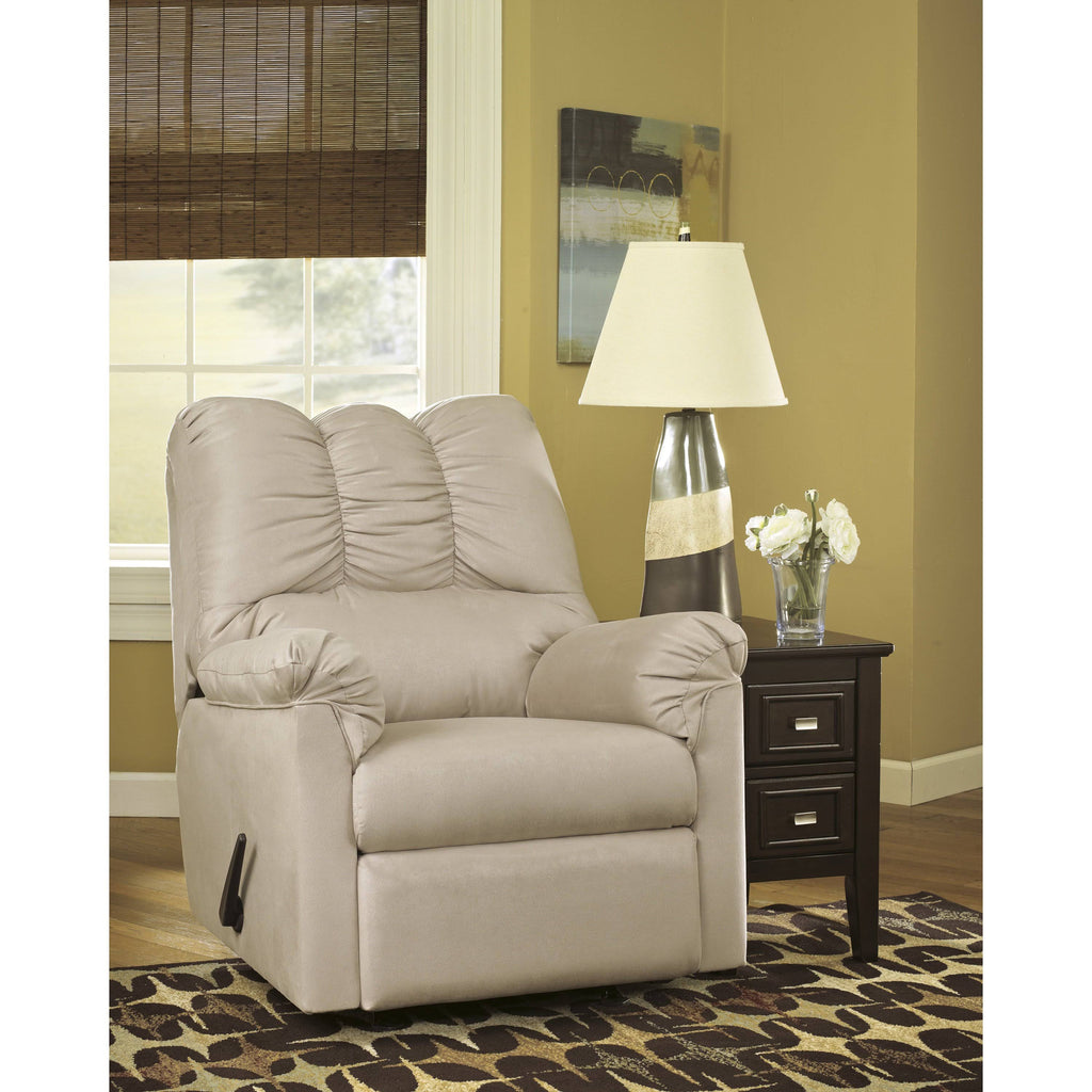 Black Microfiber Rocker Recliner C493