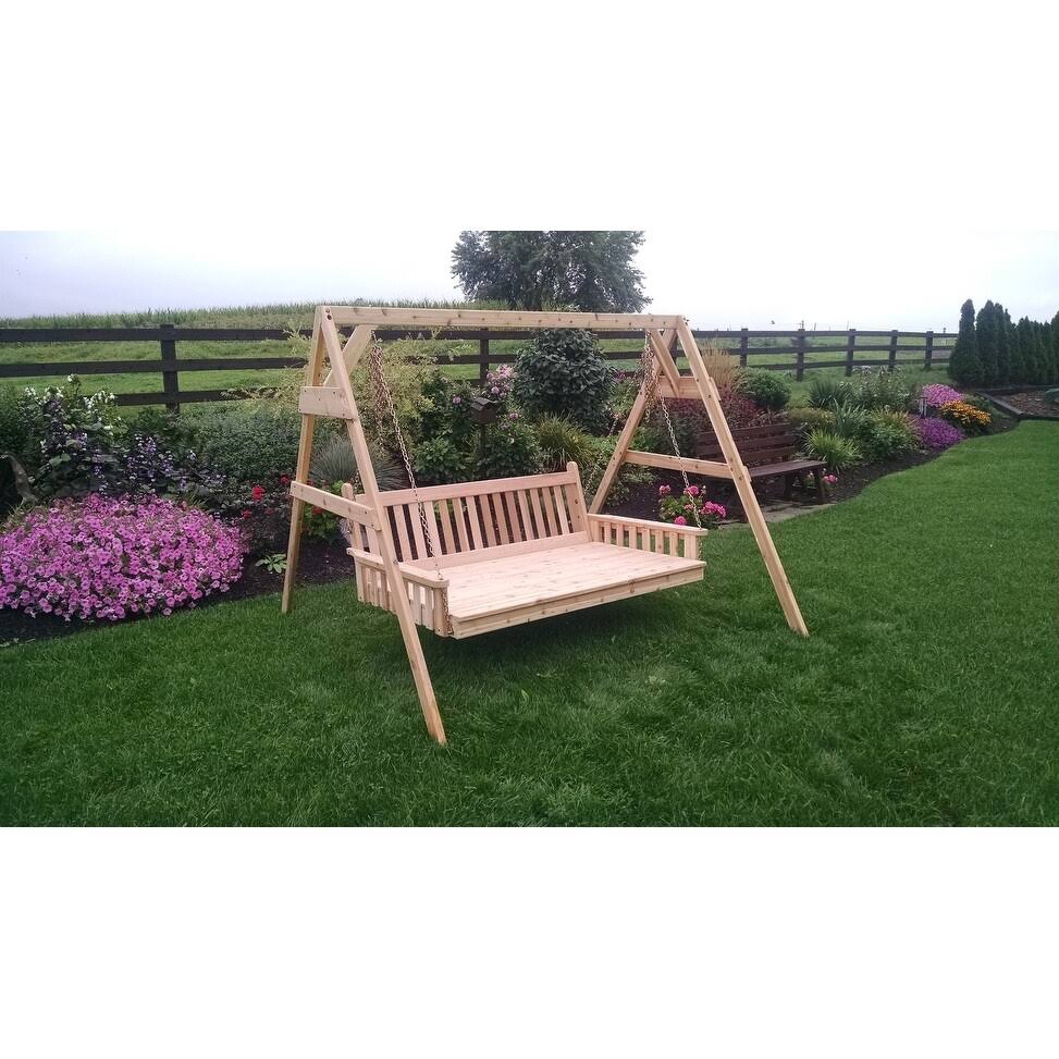 Cedar A Frame Swing Stand U744