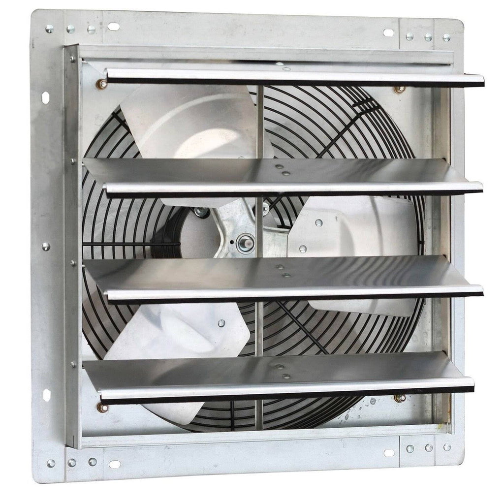 16 inch Wall Mounted Steel Shutter Exhaust Fan (2 Pack) K856253
