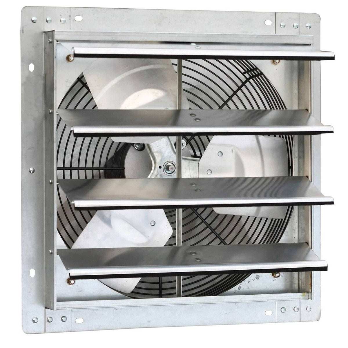 16 inch Wall Mounted Steel Shutter Exhaust Fan (2 Pack) K856253