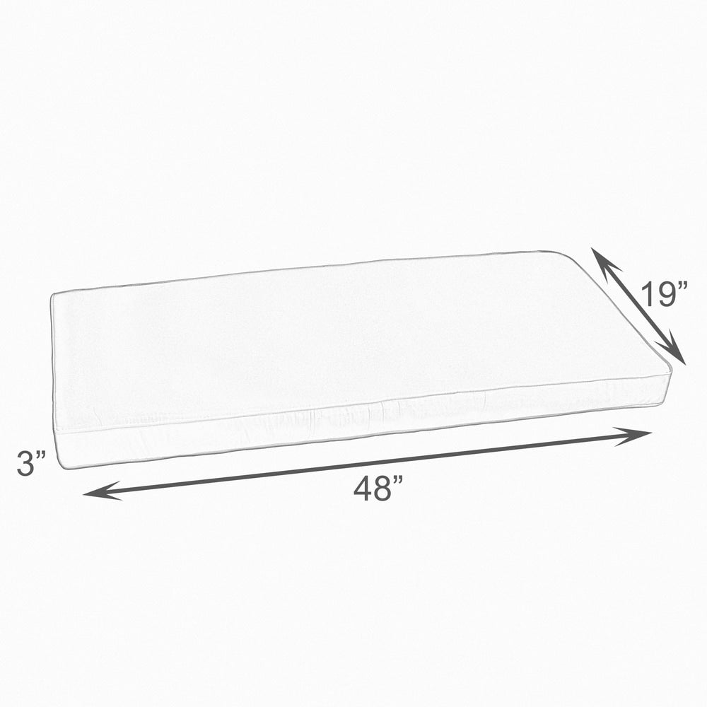 48 Inch Corded Bench Cushion D90691