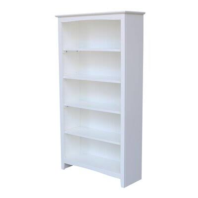 White 5 Shelves Standard Bookcase C544