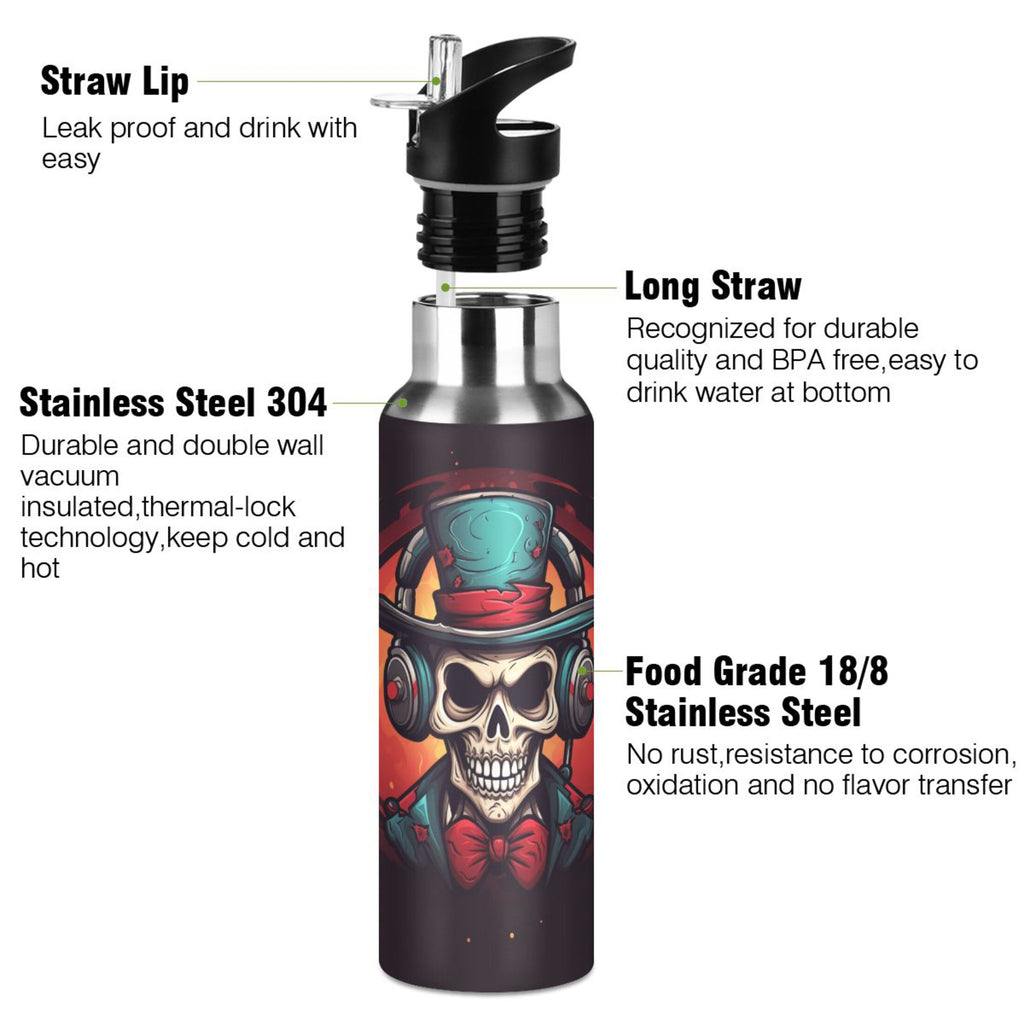 Insulated Stainless Steel Water Bottle with Straw Lid, 20 oz C180254