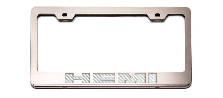Brushed Black License Plate Frame B782678