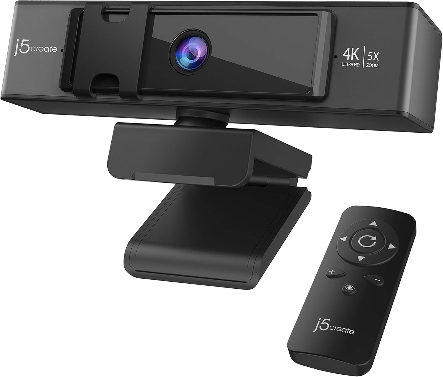 4K Ultra HD Webcam with 5X Digital Zoom, Privacy Cover, Dual Microphones, USB-C K198
