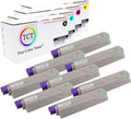 Black Cyan Magenta Yellow Toner Cartridge 8 Pack O7073