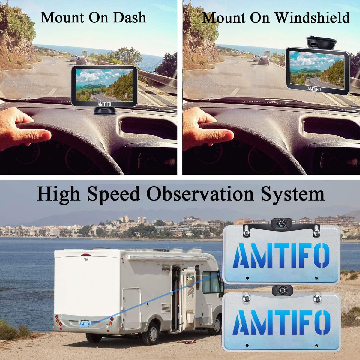 Wireless Backup Camera Kit with 7 Inch Monitor Y1626