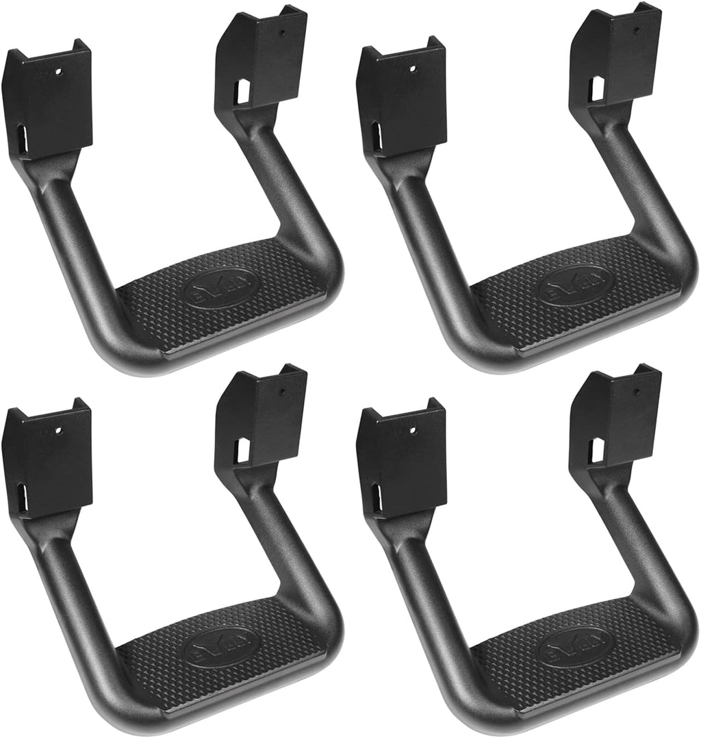 Black Powder Coated Side Step Set, 2 Pieces (1 Pair), Includes Mounting Brackets P497210