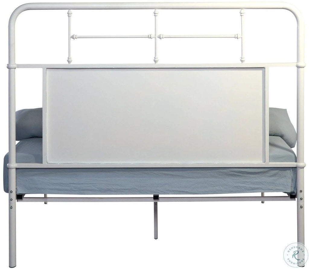 Snowdrop White Full Metal Bed W7798