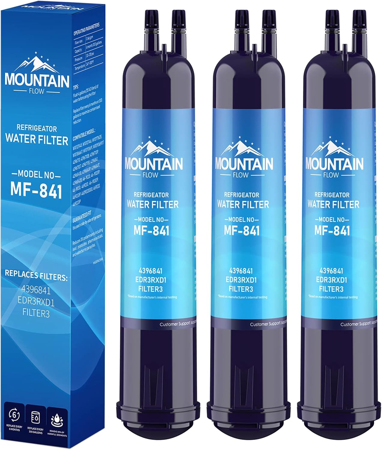3 Pack Compatible Refrigerator Water Filter H921