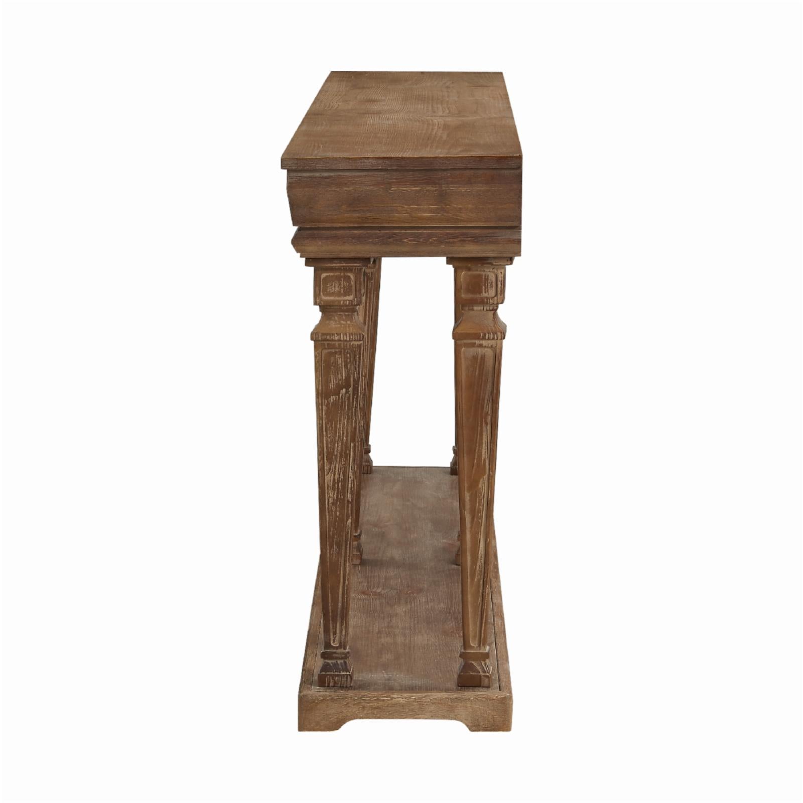 Weathered Driftwood Console Table I15047