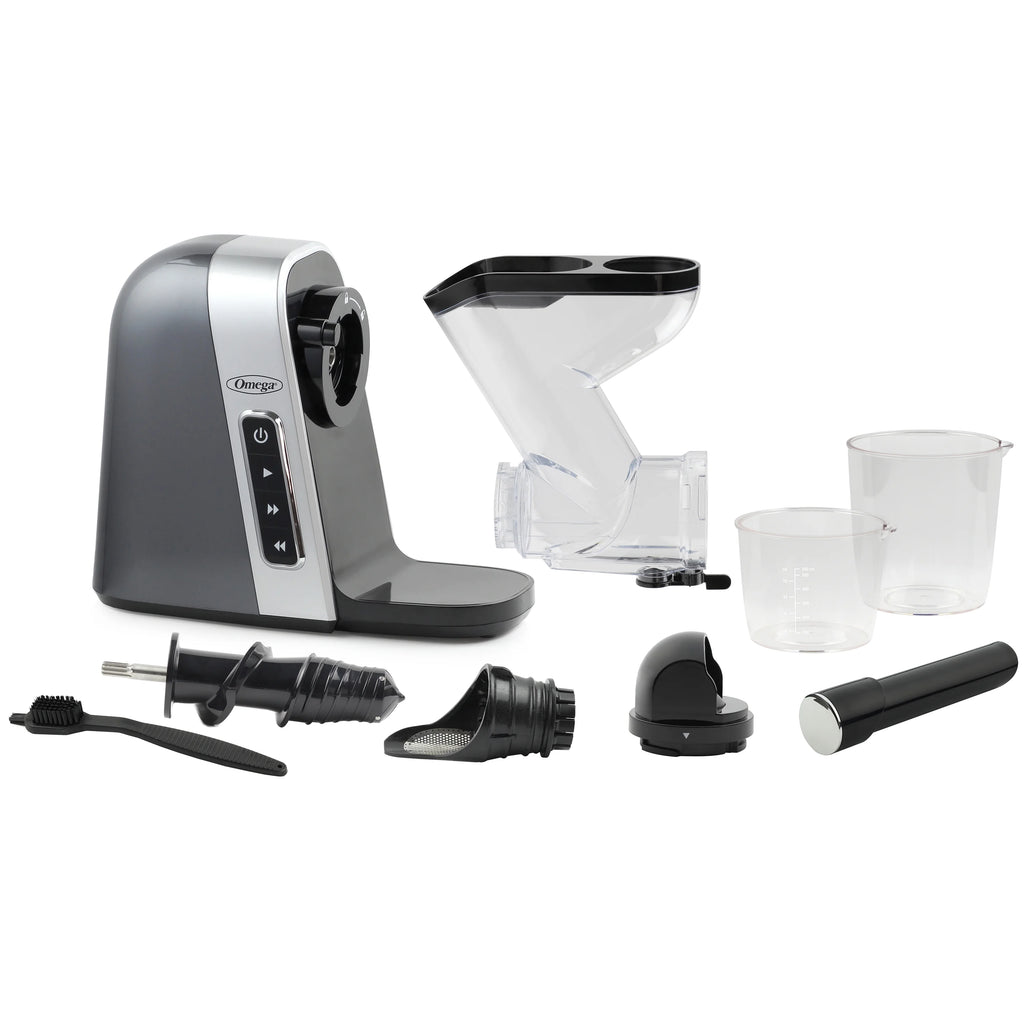 Gray Slow Masticating Juicer with Wide Mouth Chute F505129